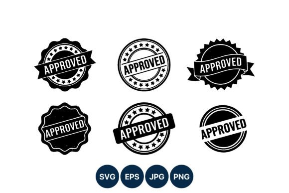 Approved Stamp Badge Vector Set: Graphics for Creative Sellers