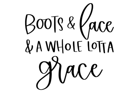Boots and Lace, Country Girl: A Graphic Design Asset for Crafts & Graphics