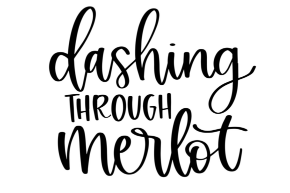 Dashing Through Merlot: A Sophisticated Graphic for Crafty Holiday Projects