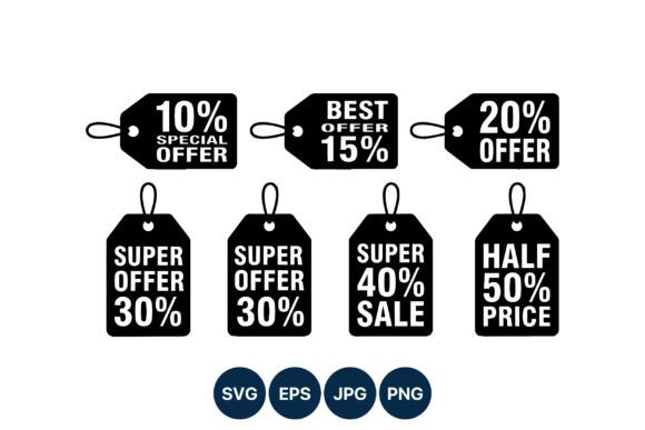 Discount Tags for Graphics and Illustrations
