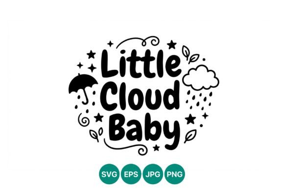 Little Cloud Baby Vector Art: Graphics for Creative Branding