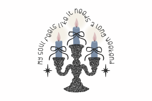 Long Weekend Soul SVG: A Gothic-Inspired Graphic for Crafts and Creative Projects