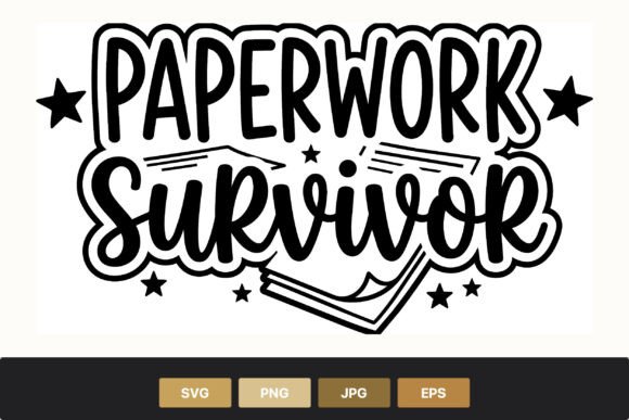 Paperwork Survivor Script Lettering: Graphics & Illustrations for Brand Design