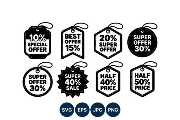 Special Offer Discount Price Tags: A Must-Have Graphic Design Asset for Crafters