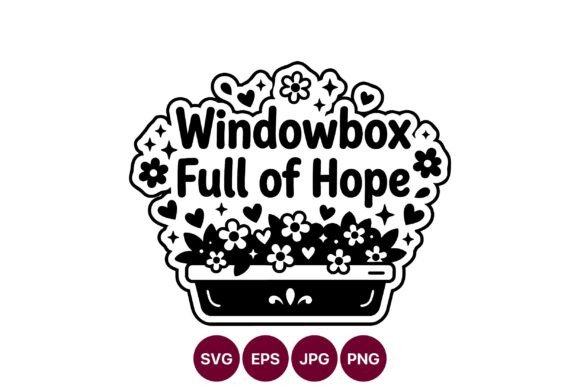 Windowbox Full of Hope Vector Art: Graphics and Illustrations for Creative Design